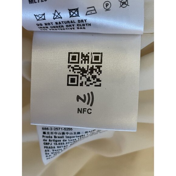 Miu Miu Womens Ivory Cable Knit Puffer Jacket With Hood & Full-Zip Closure - Picture 15 of 16